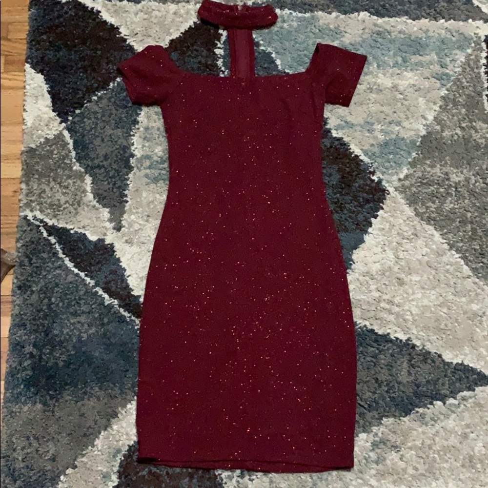 Red Glitter Dress